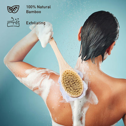 Pursonic Exfoliation Essentials Kit – Dual Brush, Bath Body Brush, & 4-in-1 Foot Scrubber