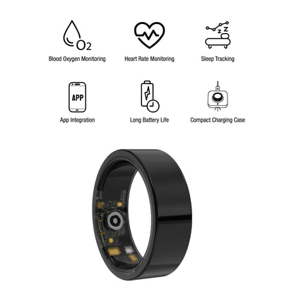 Everyday Wellness Smart Ring – Sleek Health & Sleep Tracker with Magnetic Charging Base