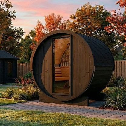SaunaLife Model E6WB Sauna Barrel-Window