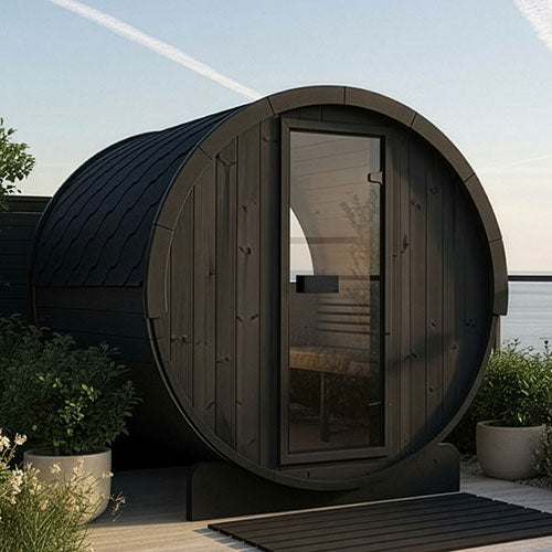 SaunaLife Model E8WB Sauna Barrel-Window