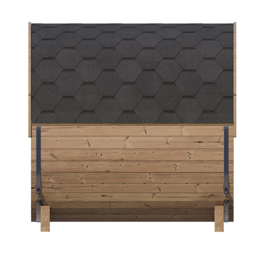 SaunaLife Model E7G Sauna Barrel Glass Front