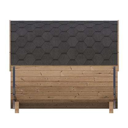 SaunaLife Model E8G Sauna Barrel Glass Front